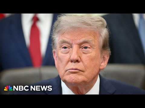 LIVE: Trump makes announcement alongside the secretary of transportation