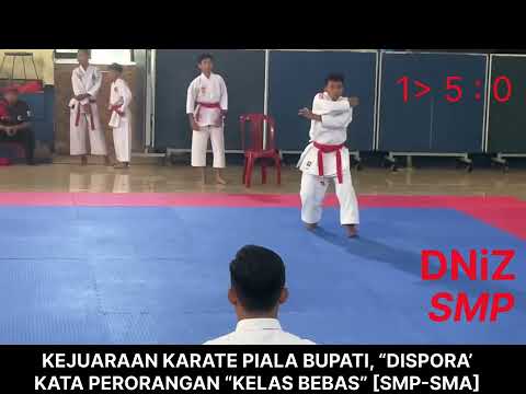 DD, Juara 1 KARATE KATA Kelas Bebas SMP SMA, Dispora, Kejuaraan Karate Piala Bupati 10/Sep 2025