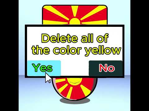 Remove the Yellow <strong>color</strong> #countryballs #flag