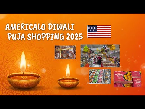Americalo 🇺🇸 Diwali puja, sweets, grocery shopping 2025 🪔🎉🇺🇸