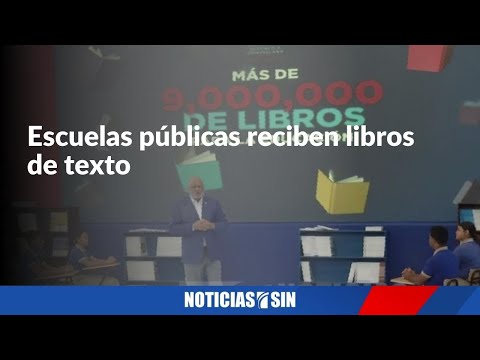 Escuelas públicas reciben libros de texto