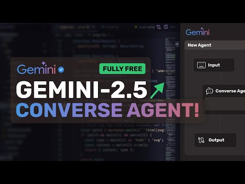 Gemini 2.5 Converse Agents: This FULLY FREE Way to create CONVERSATIONAL AI Agents is AMAZING!