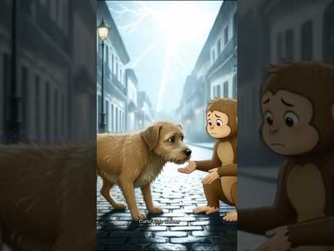 “Monkey Saves His Puppy Friend 🐒❤️ A Heartwarming Jungle Story for Kids!”