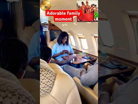 Mercy Johnson and her family had so much fun traveling on a private jet