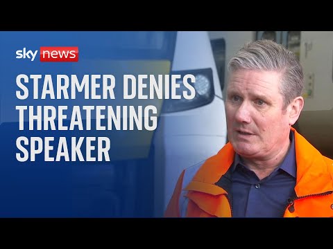 Starmer 'categorically' denies threatening Speaker over Gaza vote