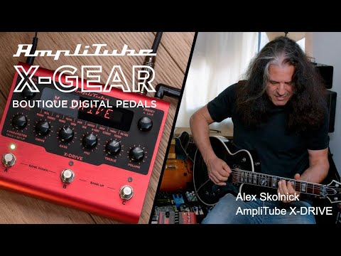 Alex Skolnick plays IK Multimedia's AmpliTube X-DRIVE guitar pedal - distortion pedal demo