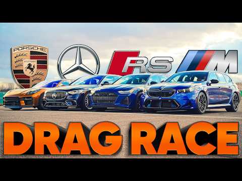 Revival of Mercedes E-Class AMG Wagon & Luxury Sedan Drag Race Showdown
