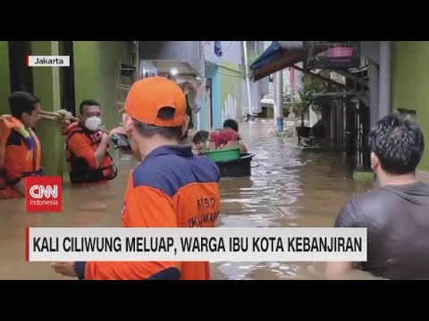 Kali CIliwung Meluap, Warga Ibu Kota Kebanjiran