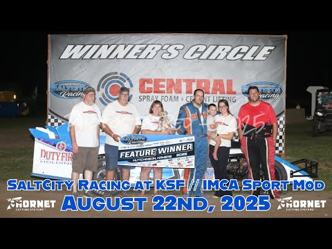 SaltCity Racing at KSF IMCA Sport Mod 08/22/2025 #18 Kyle Wiens - dirt track racing video image