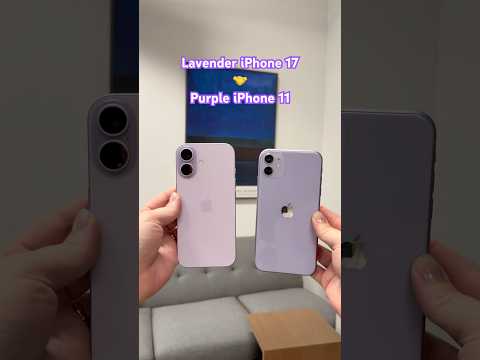 Side By Side: Lavender iPhone 17 🤝 Purple iPhone 11