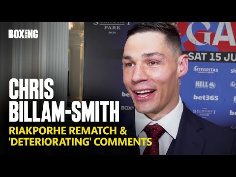 Chris billam-smith responds to riakporhe comments & talks rematch