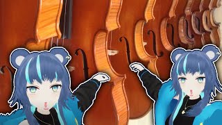 Showing you my violins and teaching you about them!