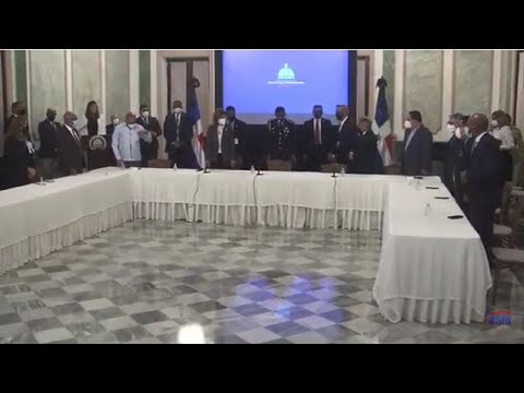 EN VIVO Firma de acuerdo entre el Gobierno y el CMD