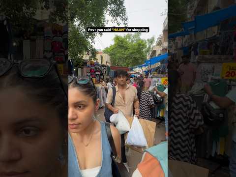 Couple shopping🛍️ = boyfriend carrying bags🥺 #shorts #relatable #relationship #couples #funny