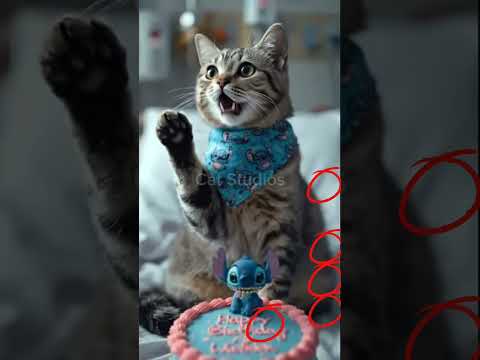 #happybirthday #funny #kitten #animalintelligence #kucing #cute #cat #cake #aicats #shorts #short #o