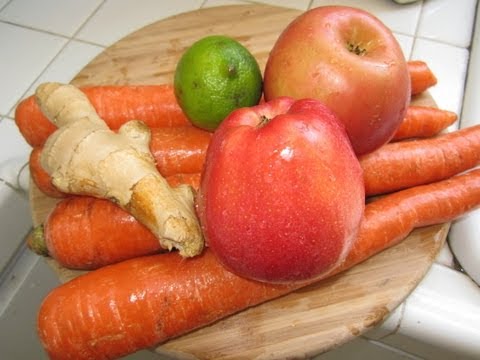 Jugo de Zanahorias, manzanas, jengibre y Limon.Bueno para la salud - UCIRNADSE7zTt6_MshDlnZSA