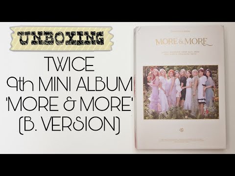 Vidéo [UNBOXING + GIVEAWAY] TWICE - 9th MINI ALBUM 'MORE & MORE' B VERSION