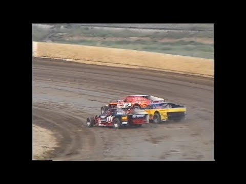 IMCA Modifieds - Hartford Speedway Park - Hartford, MI July 16, 1999 - dirt track racing video image