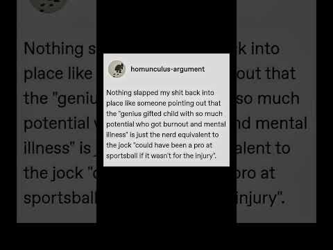 the gifted kid myth hits different | Subscribe for more #motivation 😊👍