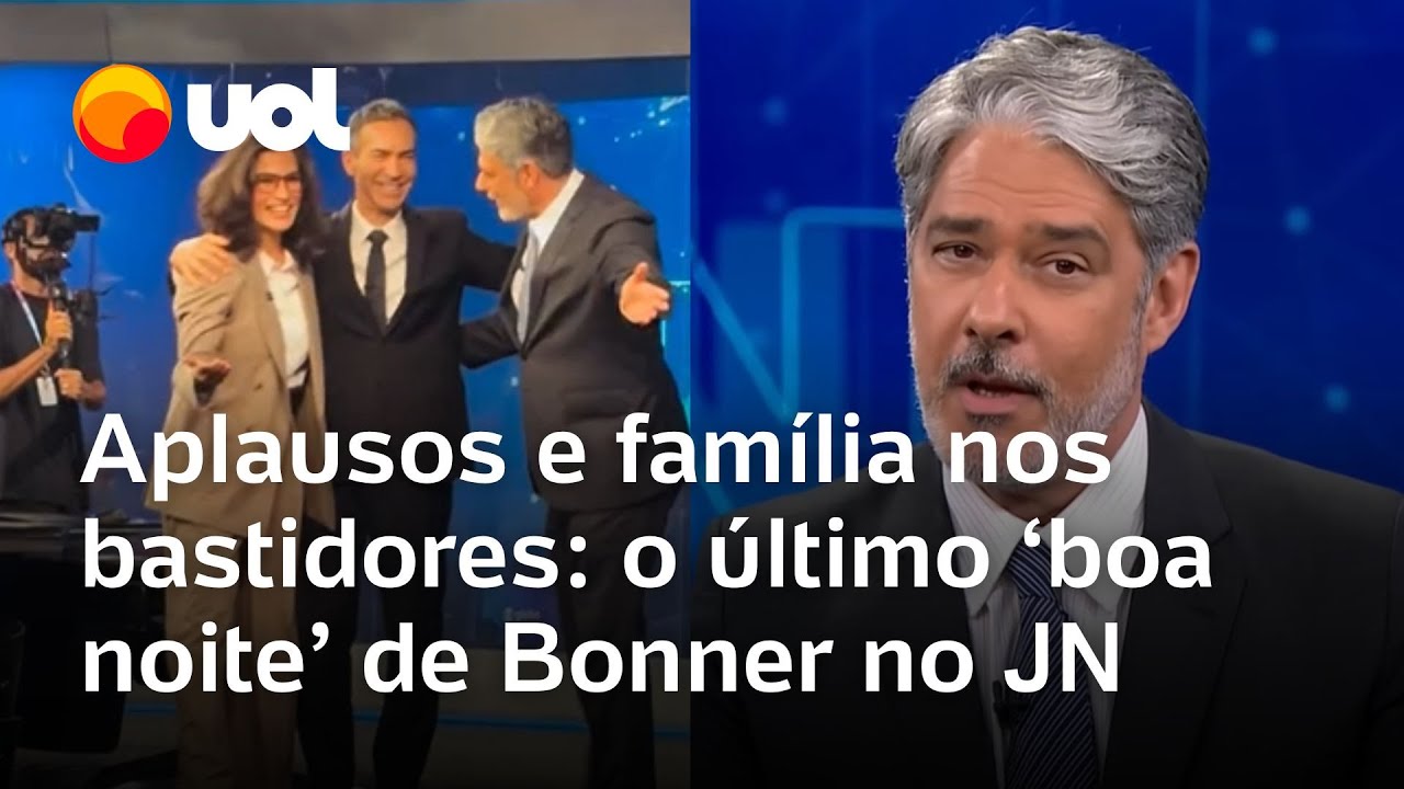 William Bonner se despede do Jornal Nacional e dá lugar a César Tralli