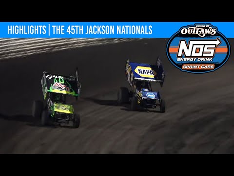 World of Outlaws NOS Energy Drink Sprint Cars | Jackson Motorplex | August 19, 2023 | HIGHLIGHTS - dirt track racing video image