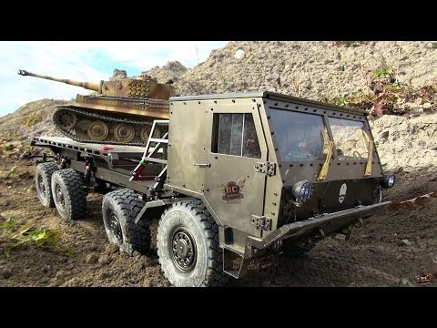 RC ADVENTURES - Tatra 8x8 Military Machine & Tiger TANK attack a Trail Truck - UCxcjVHL-2o3D6Q9esu05a1Q