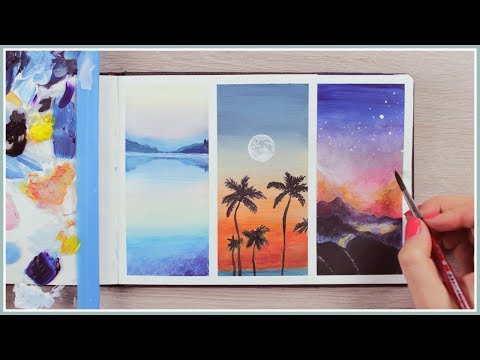 Acrylic Painting Ideas for Beginners | How to Blending Techniques | Art Journal Thursday Ep. 41
