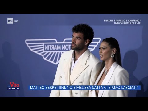 Matteo Berrettini: "Io e Melissa Satta ci siamo lasciati" - La Vita in diretta - 21/02/2024