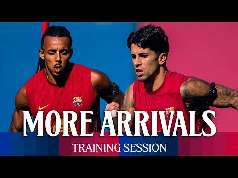 CANCELO, KOUNDÉ &amp; BERNAL back with squad for FC Barcelona training session 🔵🔴