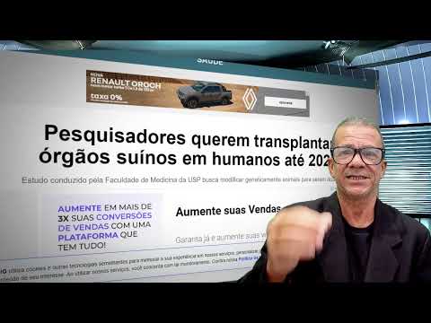 Matéria inédita de 2022 que fala sobre animais híbridos criados para transplantes em humanos.