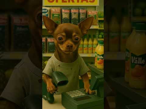 Have You Seen How This Poor Puppy Helps His Father? 🐶💔 #cat #cute #funny