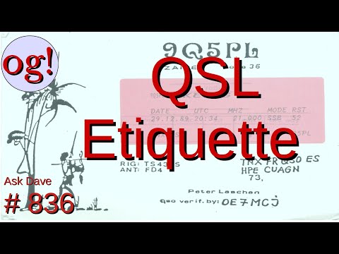 QSL Etiquette (#836)