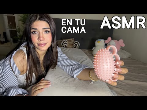 ASMR ESPAÑOL / ¿NO PUEDES DORMIR? Te CONSIENTO en tu CAMA PARA que DUERMAS EN 5 MINUTOS