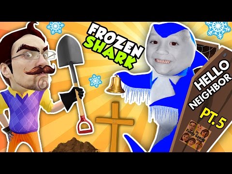 HELLO NEIGHBOR, WE FROZE YOUR SHARK! + SECRET COFFIN! FGTEEV Part 5: Entering Basement of Alpha 1 - UCC-RHF_77zQdKcA75hr5oTQ