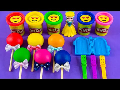 Satisfying Video l How To Make Playdoh Ice Cream With Lollipop Candy Cutting ASMR | Bon Bon Studio