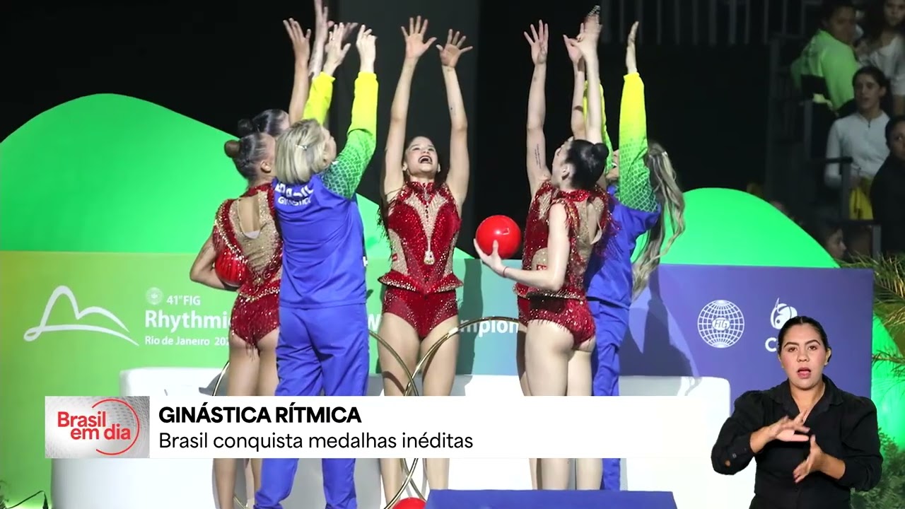 Brasil conquista duas medalhas inéditas no Mundial de Ginástica Rítmica