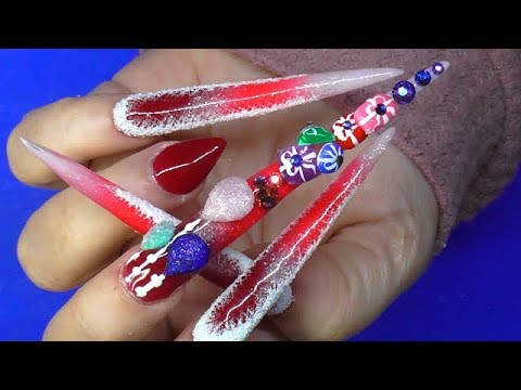 THE MOST CRAZY SCULPTED CHRISTMAS NAILS I HAVE EVER DONE | PART 1 | ABSOLUTE NAILS