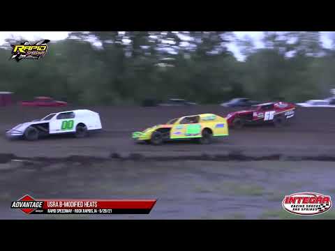 Sportsman &amp; Bmod Heats | Rapid Speedway | 5-28-2021 - dirt track racing video image