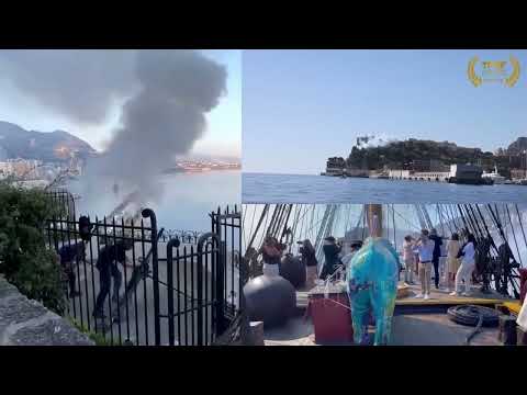 Cannon salute for TPWF´s elephant in Monaco
