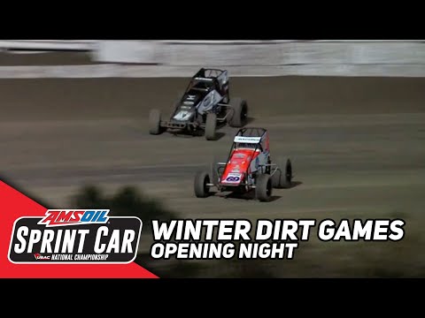 Winter Dirt Games Opening Night | USAC Sprints at Bubba Raceway Park - dirt track racing video image