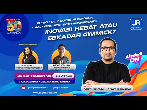 Live: Tech Talk Outdoor di Polytron Fest 50th Anniversary!