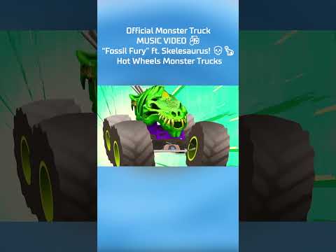 Official Monster Truck MUSIC VIDEO 🎶 | “Fossil Fury” ft. Skelesaurus! 💀🦖 | Hot Wheels Monster Trucks
