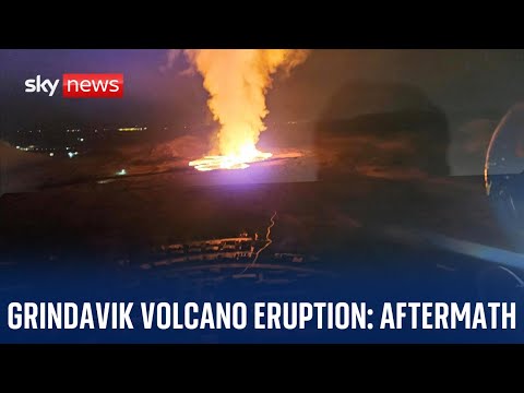 Watch live: Aftermath of volcano eruption in Fagradalsfjall, Iceland