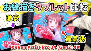 激安タブレットと何が違う❓XPPenの最高級お絵かき液晶ペンタブレット『 Artist Pro 24 (Gen2) 4K 』を安い液タブと比