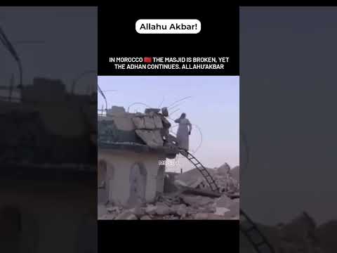 Masjid is broken but Azan is still calling #allahuakbar #azan #satisfying