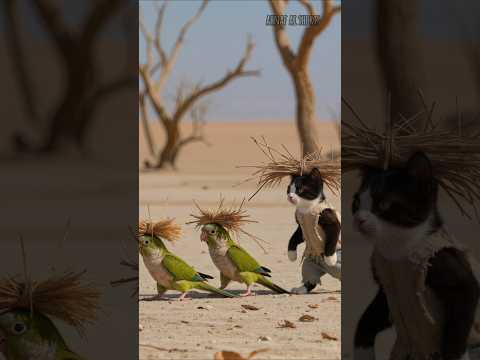 "The brave kitten fell into the clutches of the crocodile."#shorts #short