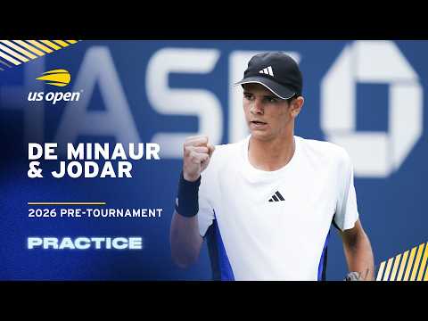 LIVE | Rafael Jodar and Alex De Minaur | Practice Session | 2026 US Open