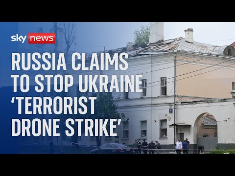 Aftermath of 'Drone attack' in Moscow