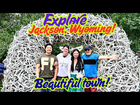Explore Jackson, Wyoming! Beautiful Small Town With Amazing Antler Arches, Fun Carriage Ride & More!