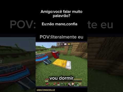 Caraca,você achou ruim o meme?...se inscrever se não puxo seu péa noite😏#meme #minecraft#bacongodluz